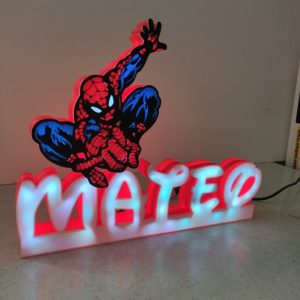 lampara spiderman - marvel