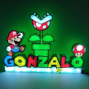 lampara super mario bros personalizada