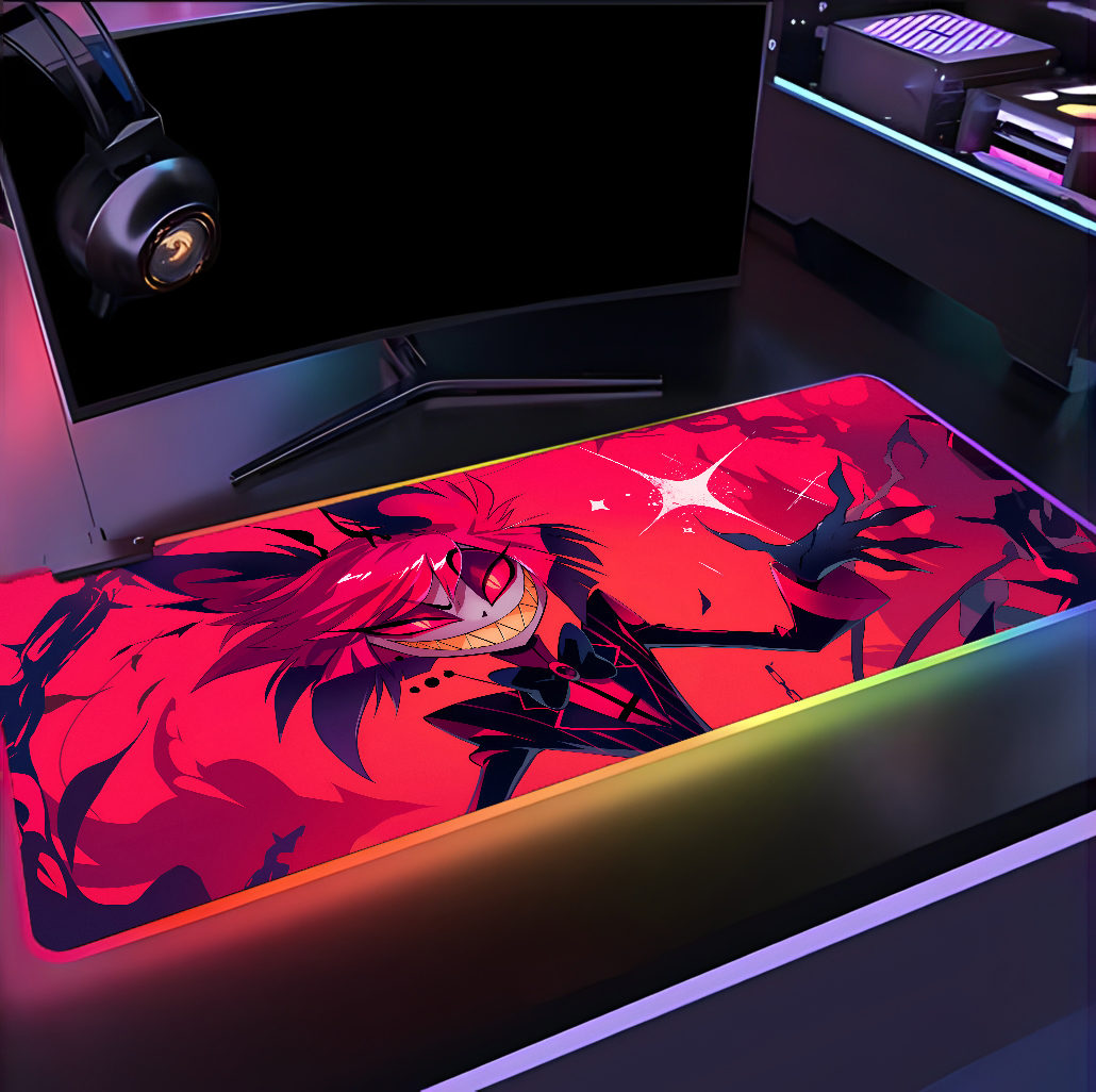 alfombrilla rgb xxl hazbin hotel