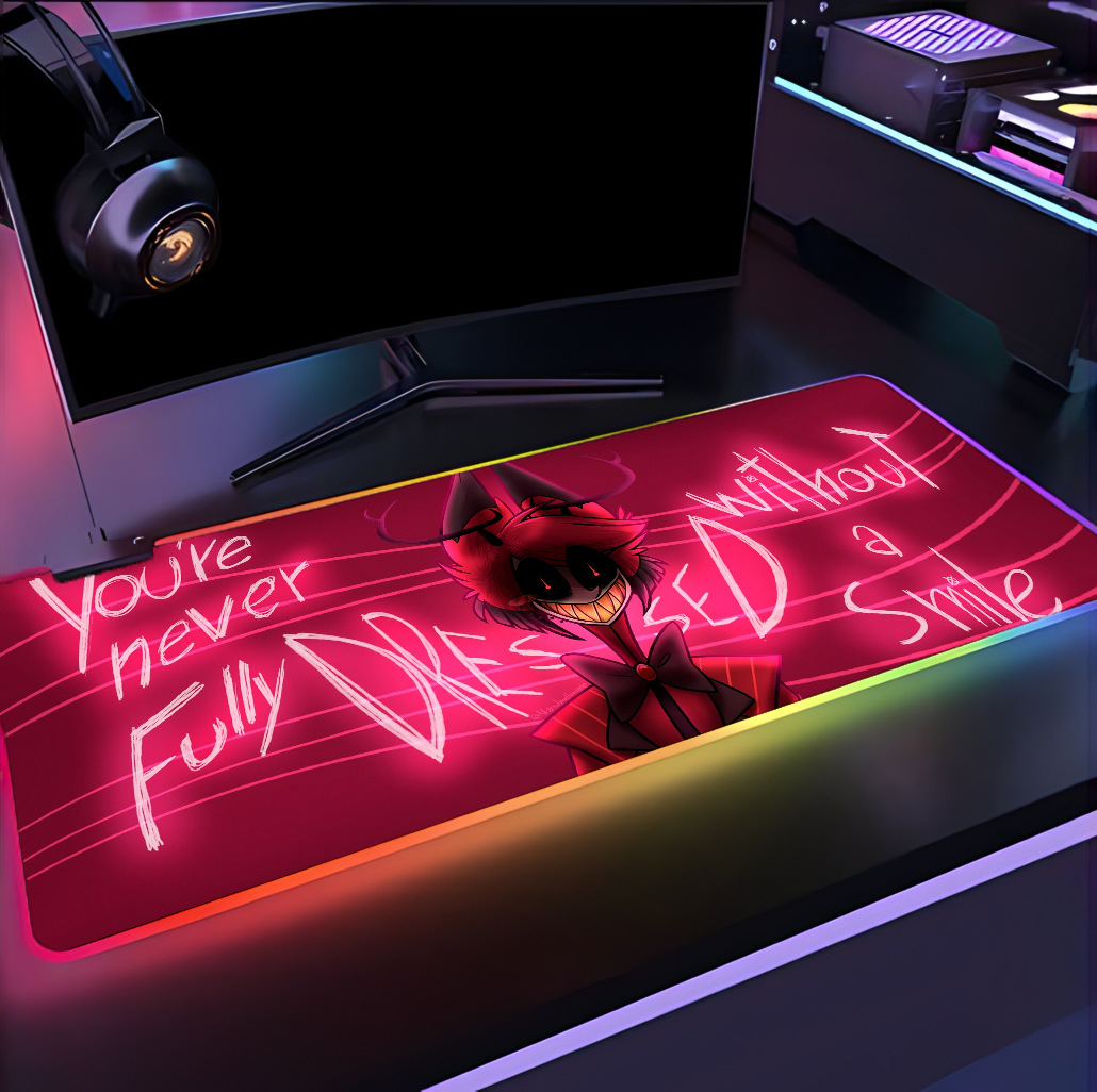 alfombrilla rgb xxl hazbin hotel