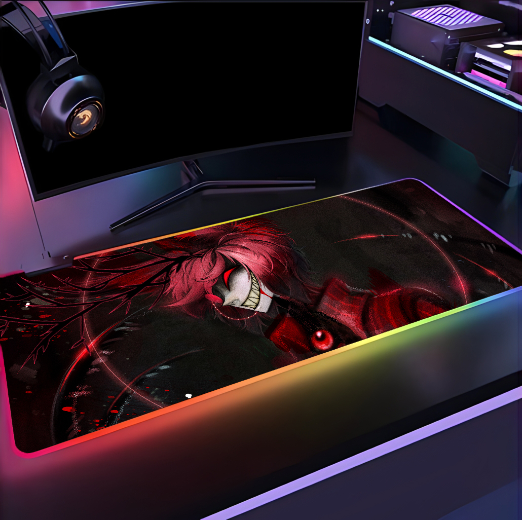 alfombrilla rgb xxl hazbin hotel