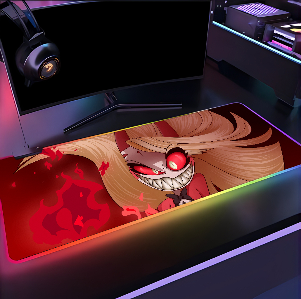 alfombrilla rgb xxl hazbin hotel